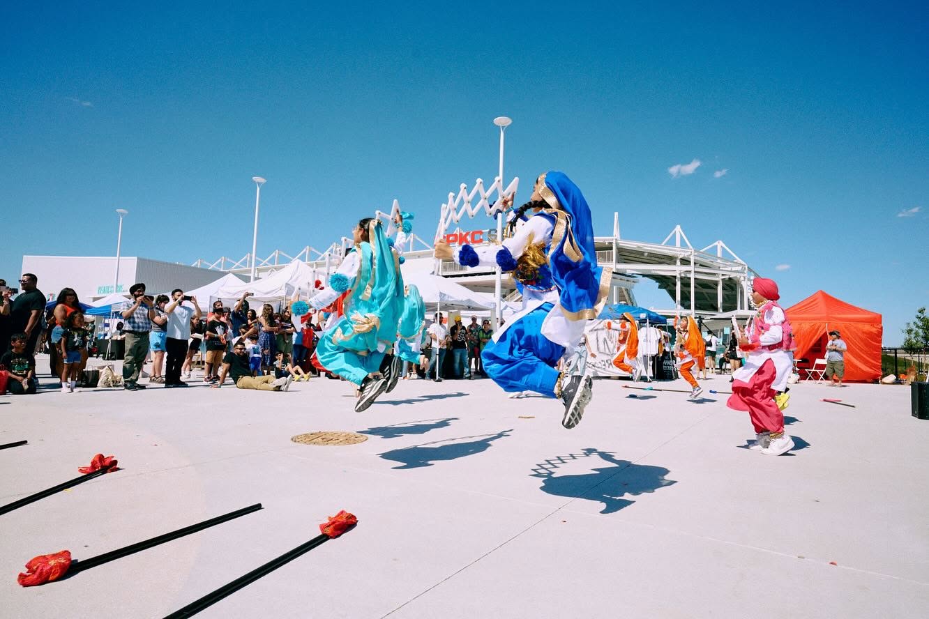 KC Bhangra performing at KC Current stadium